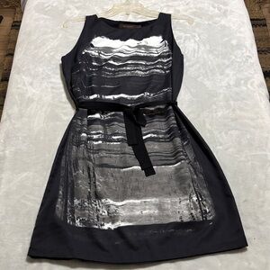 The Limited Abstract Blue Midi Dress